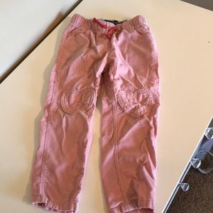 Mini Boden heart pocket corduroy pants. Size 3
